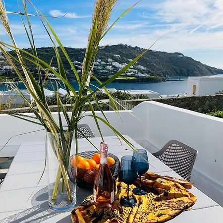 Modern Cycladic Sea View House * Ornos (Mykonos)