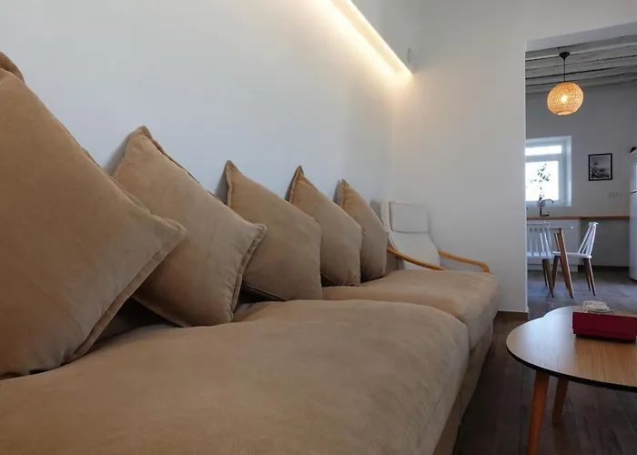 度假居 Modern Cycladic Sea View House 奥诺斯